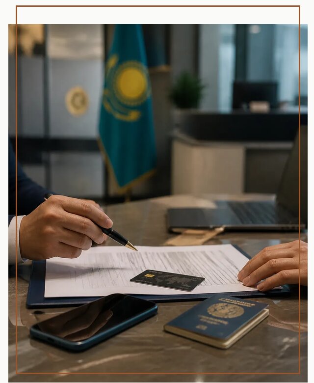 Открытие счета и банковской карты в Казахстане в Камышине